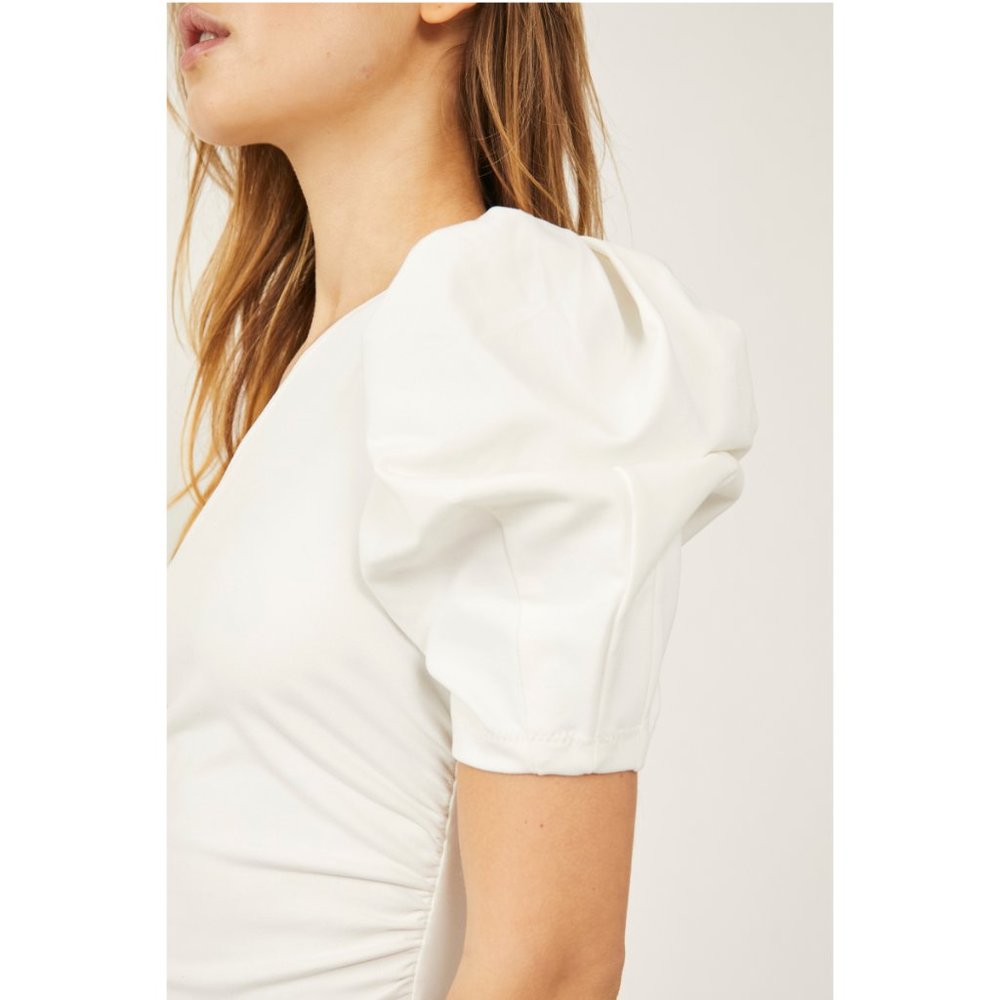 🎉LAST CHANCE🎉 FREE PEOPLE Somethin Bout You Solid Bodysuit / Ivory - Picture 5 of 10